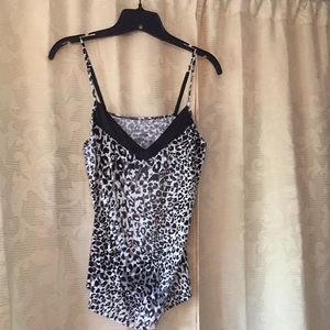 Animal print cami tank